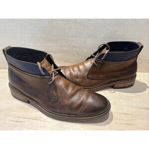 Cole Haan Colton Brown Leather Ankle Chukka Boots shoes Men's Size 9.5M